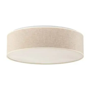 Euluna Deckenleuchte Canvas Deckenlampe Deckenlicht Leuchte Lampe Beige ø 48cm   B-Ware