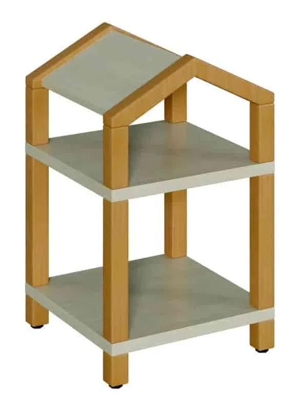 Stollen-Turm quadratisch, mit Dach und fester Breite: 40 cm