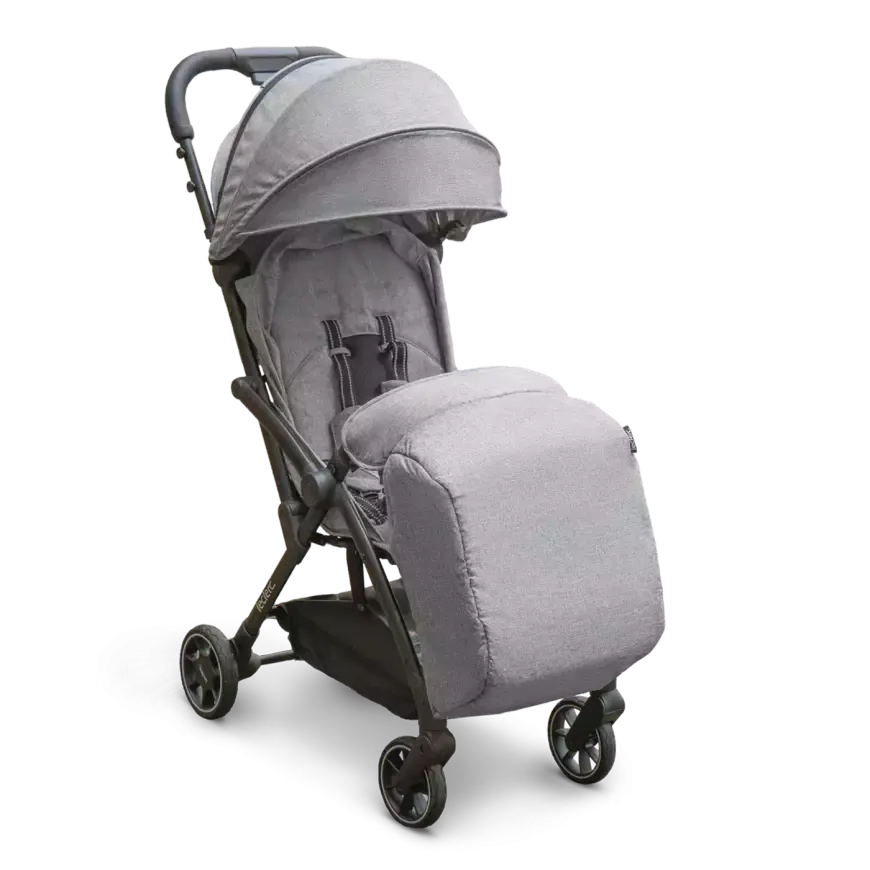 Leclercbaby Quick Grau Melange Fußmuff Fußsack Kinderwagenfußsack