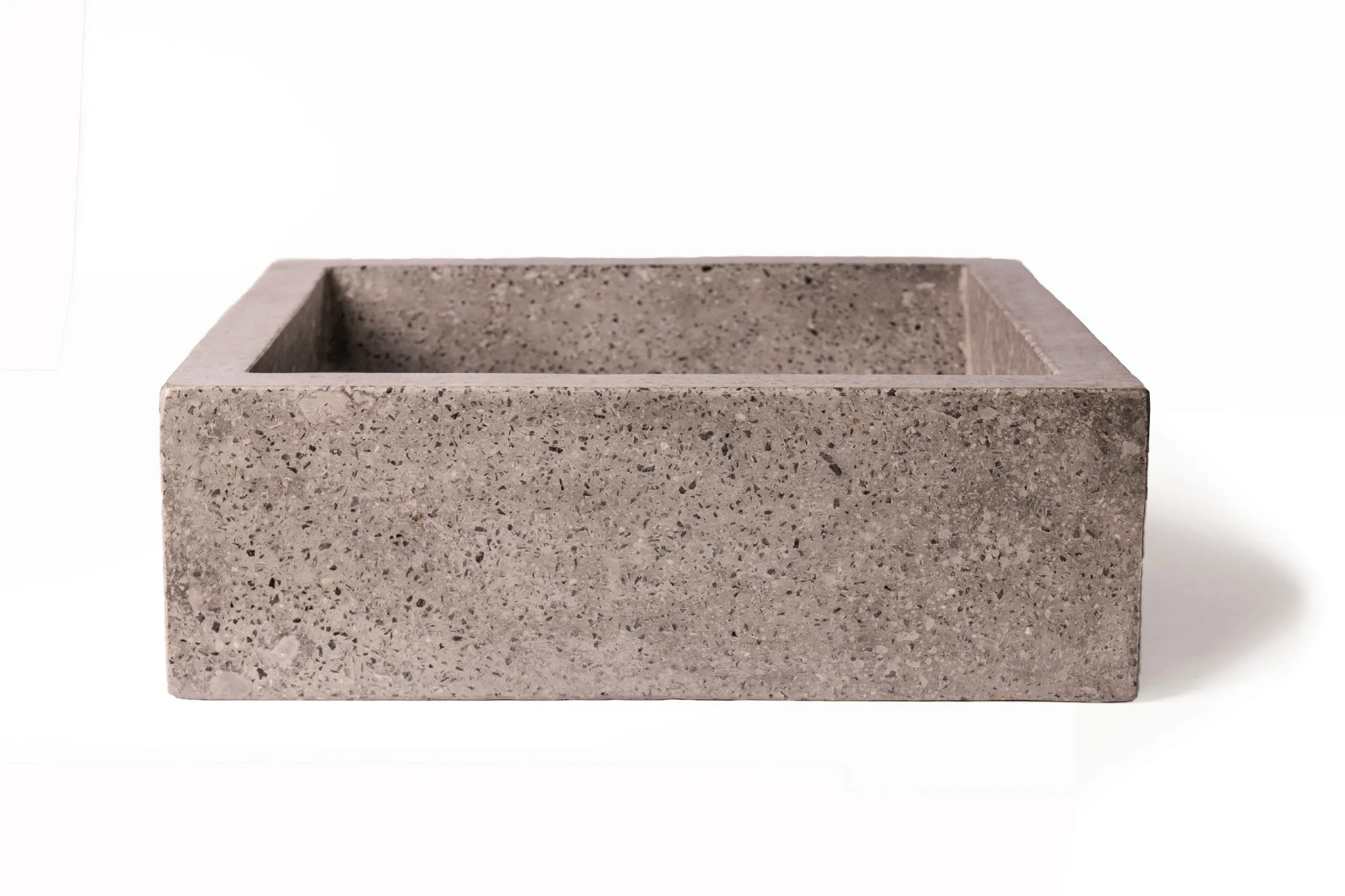 Waschbecken 'Terrazzo', grau, T 40 cm, B 45 cm, H 13 cm