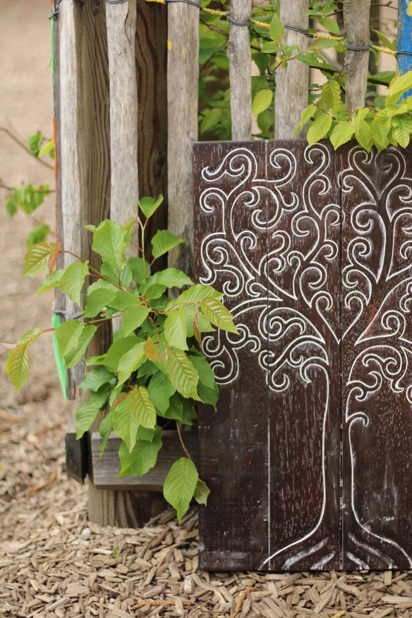 Panel 'Baum des Lebens', braun, B 40 cm, H 60 cm