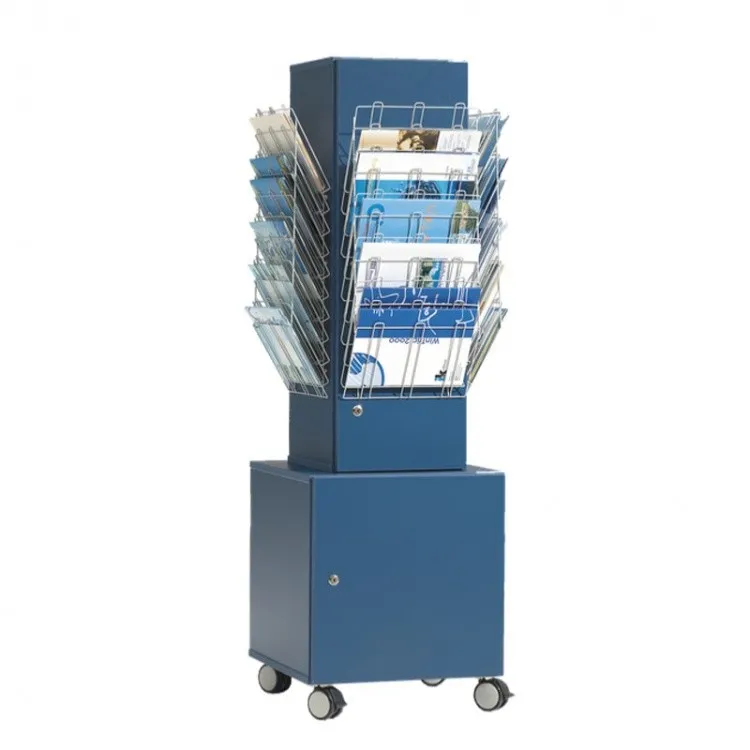 Conen Prospektständer fahrbar, abschließbar, Dekor wählbar