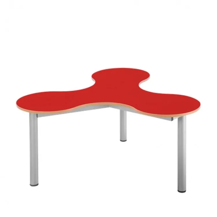 Conen Kleeblatt Dreiertisch, fahrbar