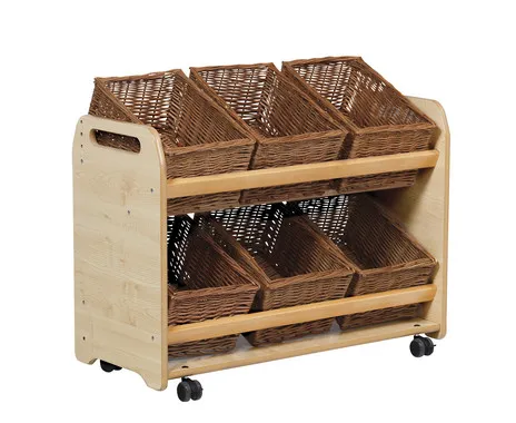 Betzold Aufbewahrungsregal, 6 Boxen oder Körbe