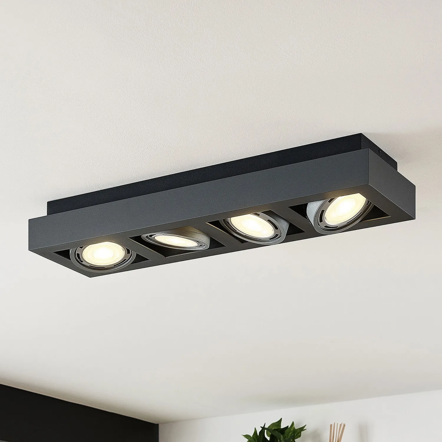 Arcchio Led Deckenstrahler Ronka Wohnzimmerleuchte Deckenlampe Gu10 Dunkelg183 B-Ware