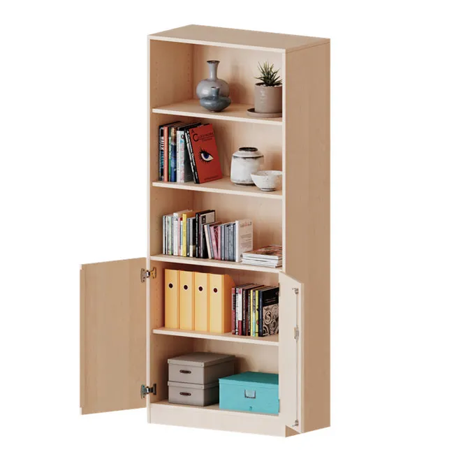 Conen Schrank, Türen unten (2 OH), abschließbar, oben 3 offene Fächer - Serie EVO180