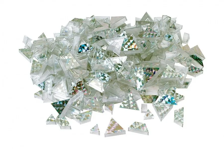 Dusyma Mischpackungen Glitzer Prismo und Trapeze Silber