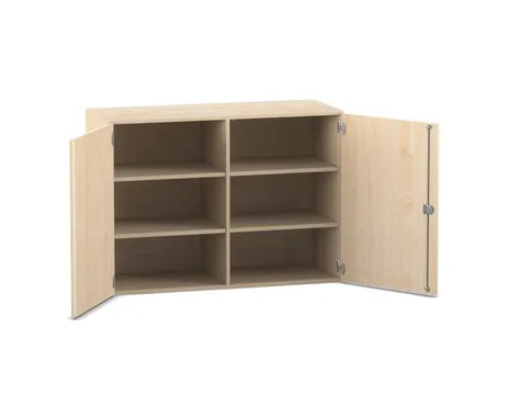 Flexeo Aufsatzschrank, 6 Fächer, 2 Türen, Breite 126,4 cm