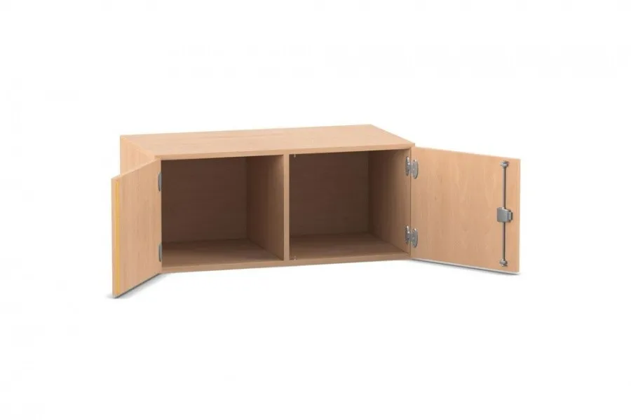 Flexeo Aufsatzschrank, 2 Fächer, 2 Türen, Breite 94,4 cm