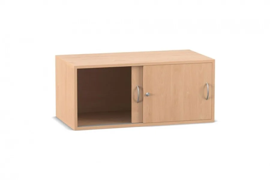 Flexeo Aufsatzschrank, 1 Fach, Schiebetüren, Breite 94,4 cm