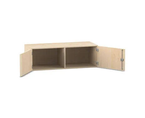 Flexeo Aufsatzschrank, 2 Fächer, 2 Türen, Breite 126,4 cm