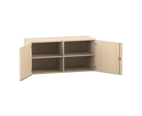 Flexeo Aufsatzschrank, 4 Fächer, 2 Türen, Breite 126,4 cm