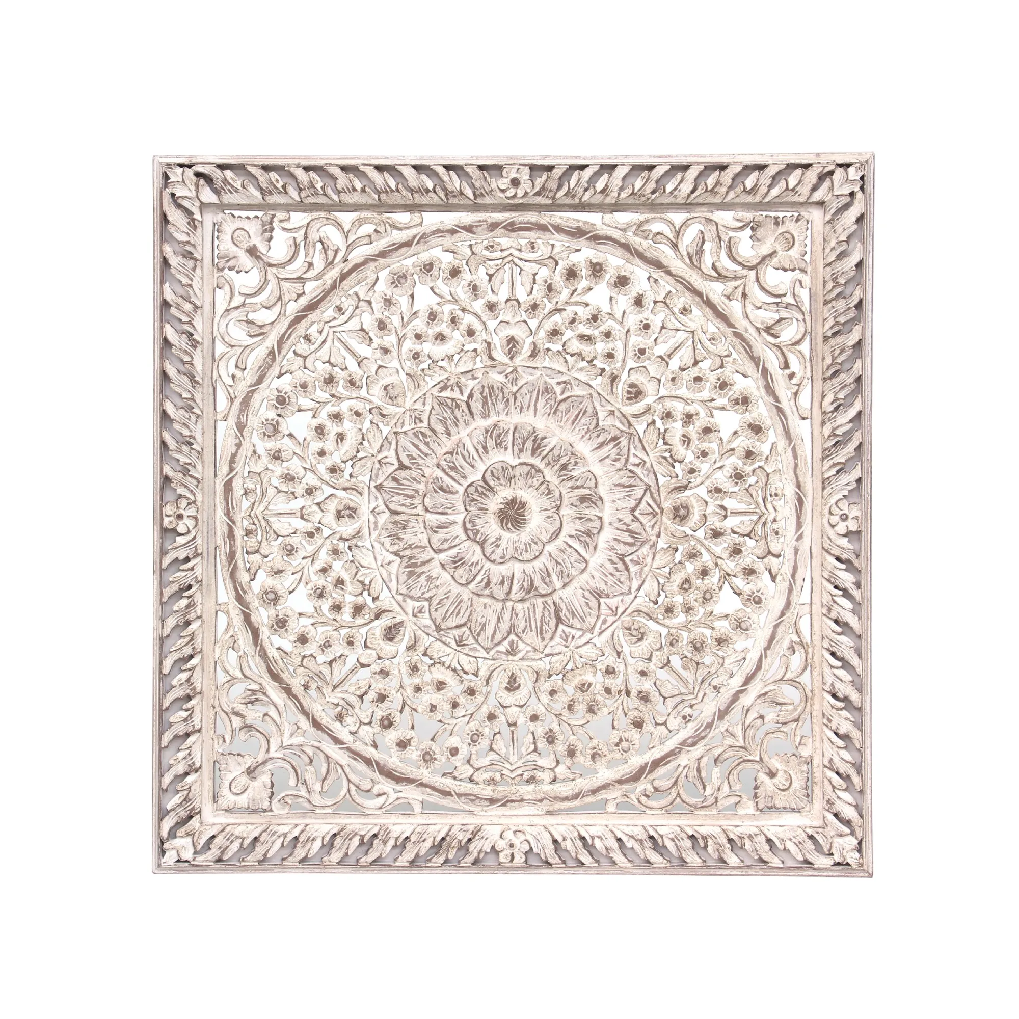 Wandpanel 'De Clerque', weiß, H 120 cm, B 120 cm, T 4 cm