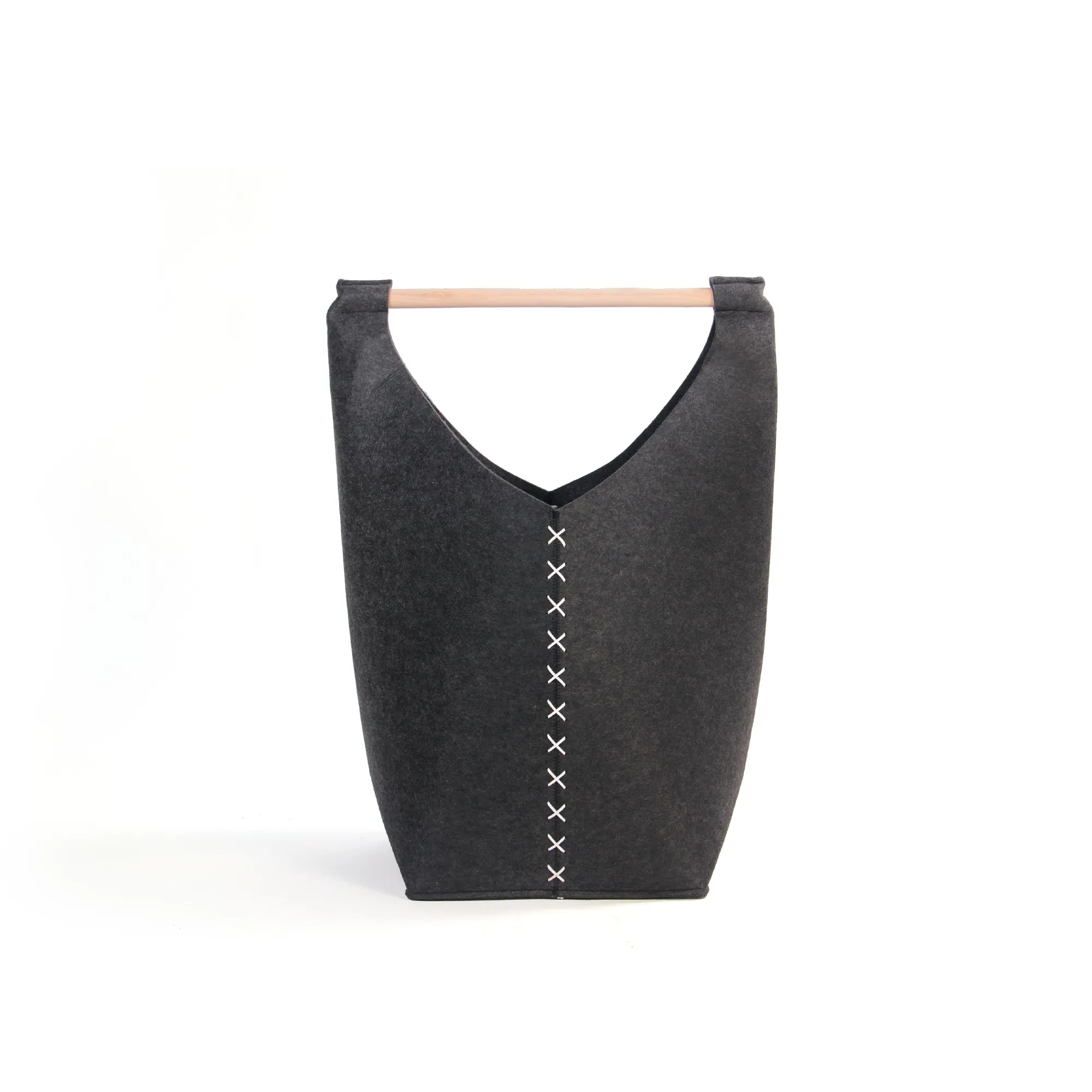 Korb 'Tibot' M, anthrazit, T 30 cm, B 50 cm, H 65 cm