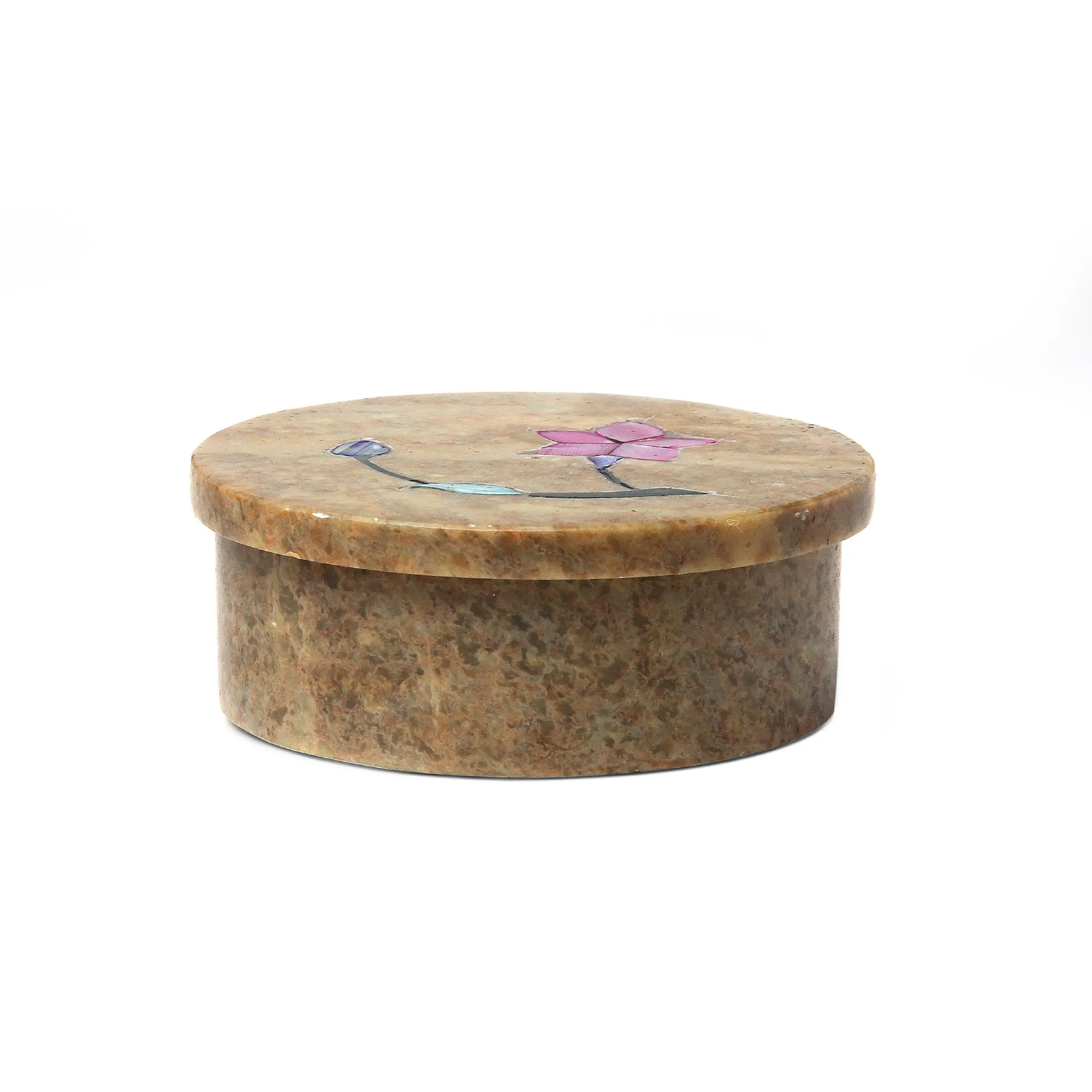 Dose 'Taneja', hellbraun, Ø 9 cm, H 3,5 cm