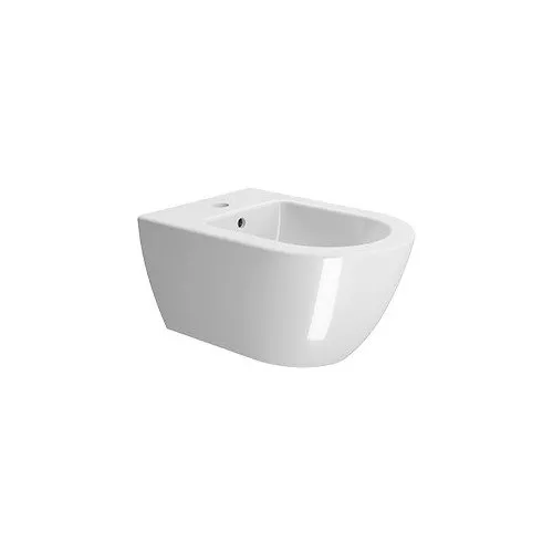 GSI CERAMICA PURA BIDET WANDHÄNGEND GLÄNZEND WEISS