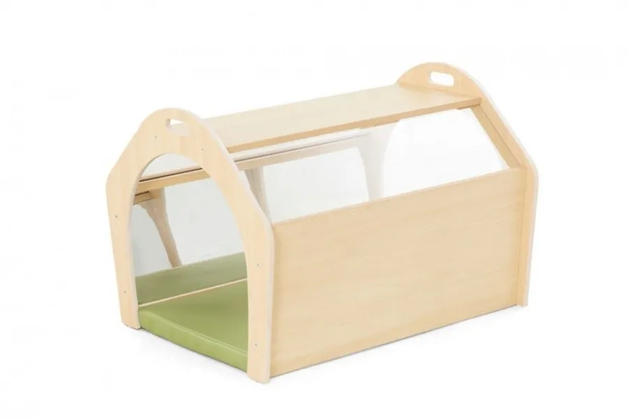 Wisdom Kleiner Kriechtunnel mit Spiegel und Matte