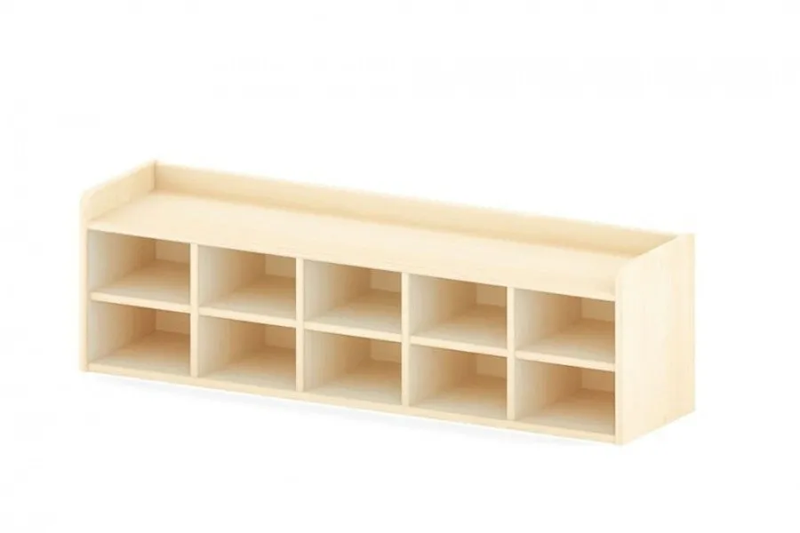 Wisdom 10er Schuhregal mit Sitzfläche