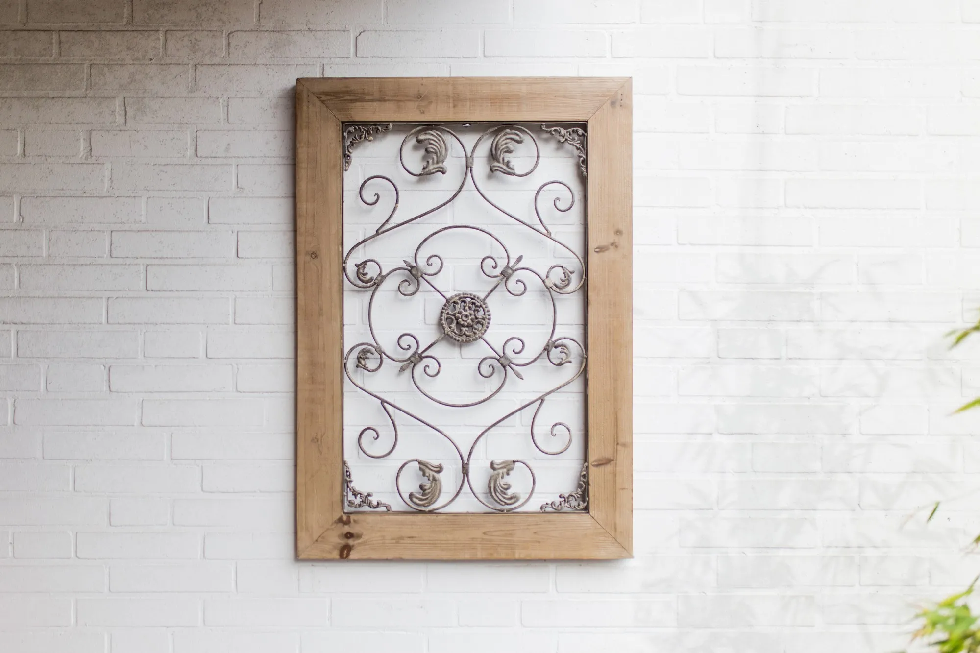 Wandbild 'Federranke', B 65 cm, H 93,5 cm, T 2,5 cm