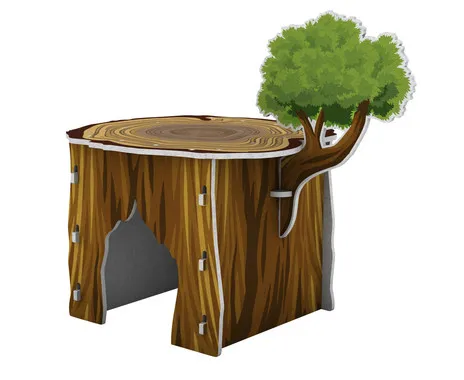 Betzold Schallschutz Spielhaus Waldi's Baumstumpf-Höhle"