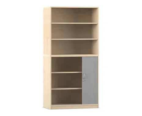 Flexeo Rollladenschrank, 6 Fächer, 1 Tür unten
