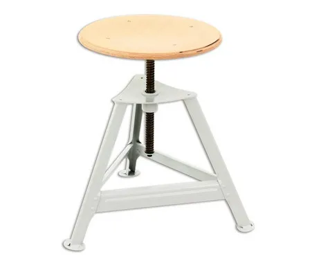 Betzold Bandstahlhocker 1000, höhenverstellbar von 40 - 60 cm, dreibeinig