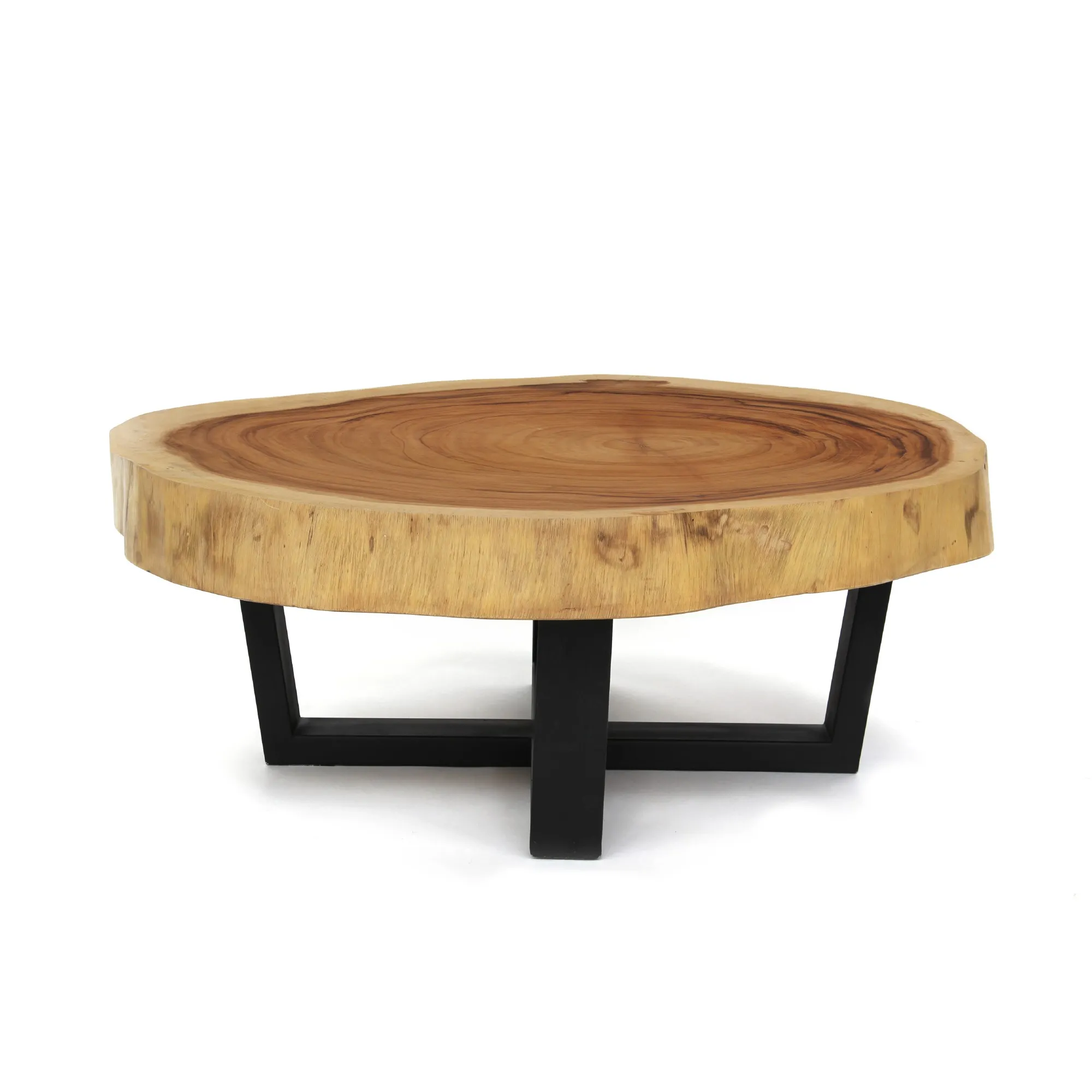 Baumscheiben-Couchtisch, Ø ca. 100 cm, H 37 cm