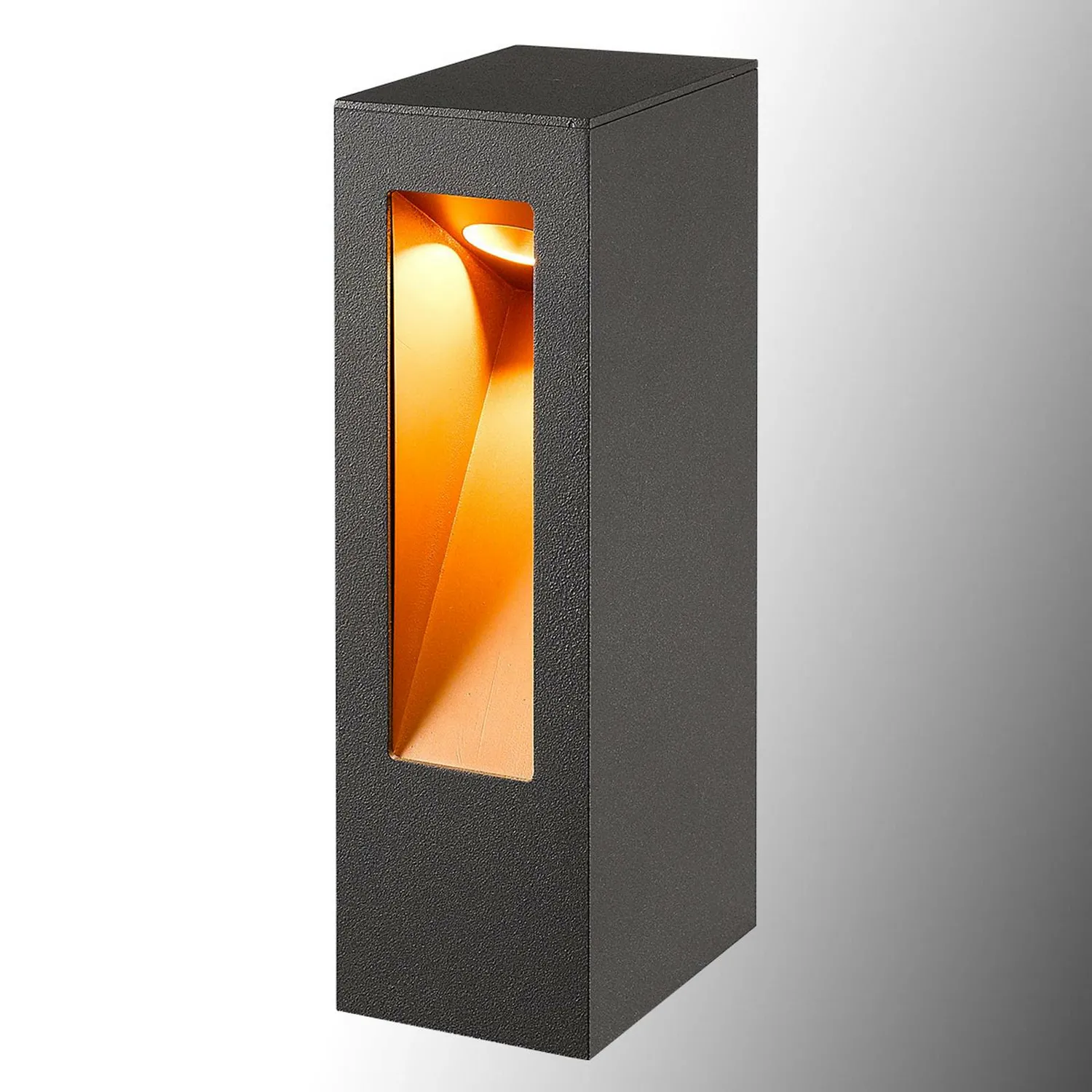 Lucande Led Sockelleuchte Jenke Wegeleuchte Gartenleuchte Lampe Grafitgrau G894 B-Ware