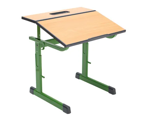 Betzold Ecoflex Einer-Schülertisch, höhenverstellbar, ohne Drahtkorbablage
