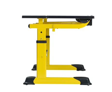 Betzold Aluflex Zweier-Schülertisch, höhenverstellbar, mit Drahtkorbablagen