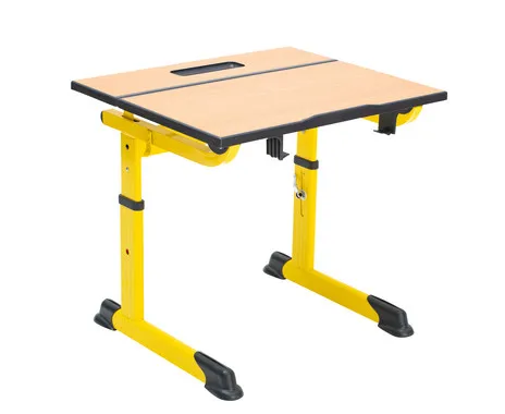 Betzold Aluflex Einer-Schülertisch, höhenverstellbar, ohne Drahtkorbablage