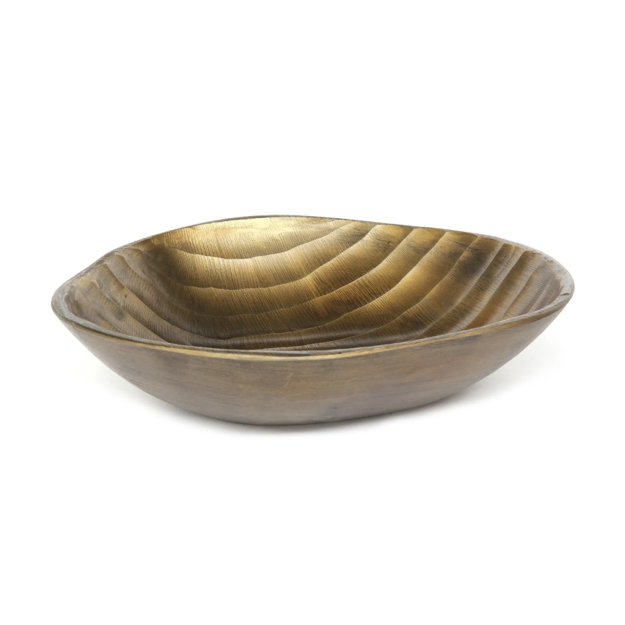 Schale 'Malfa', messing, T 26 cm, B 28 cm, H 6 cm