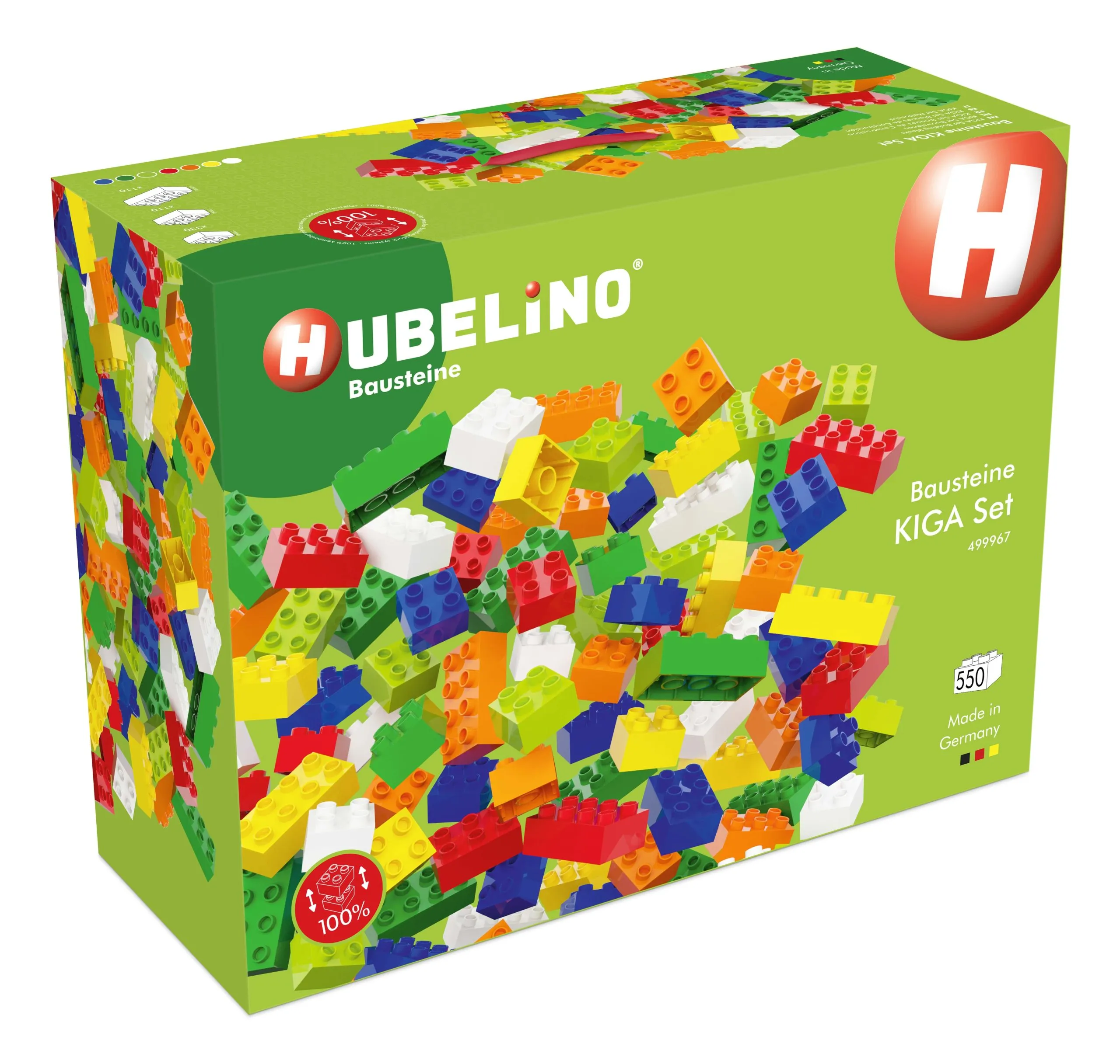Hubelino Kindergarten Set mit 550 Bausteinen