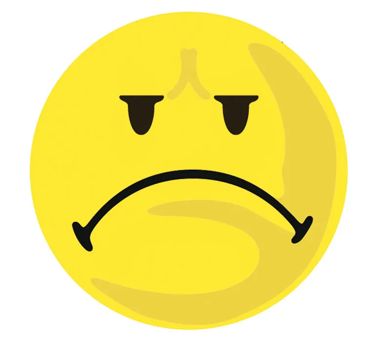 Franken Moderations-Karten Smiley