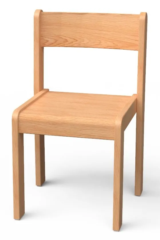 Baum & Hien Kinder Stapelstuhl Alexander, Sitzhöhe 42 - 46 cm, optional mit Armlehne