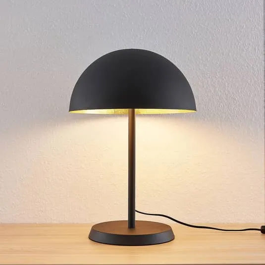 Lindby Tischleuchte Idalene Schreibtischlampe Bürolampe E27 Metall Schwarz G128 B-Ware