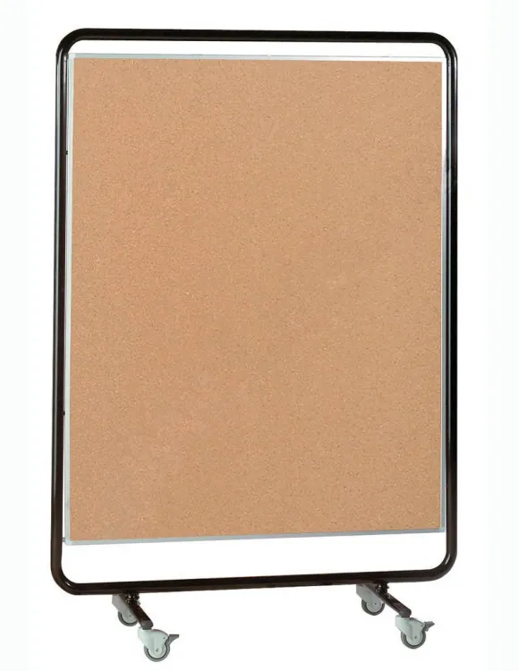 Conen Moderationswand mit Korkoberfläche, fahrbar