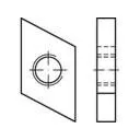 TOOLCRAFT 161556 M8 100 St. Gewindeplatten Hammerkopfschrauben Gewinde-Platten