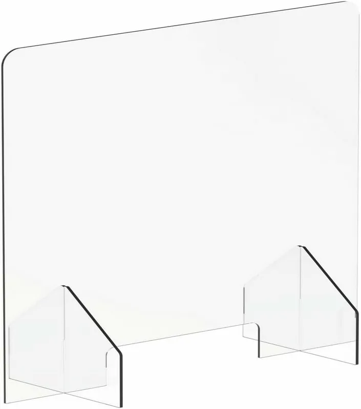 Hjh Office Thekenaufsatz Cleanup Iii 90 X 65 Cm Acryl Trennwand Hygieneschutz