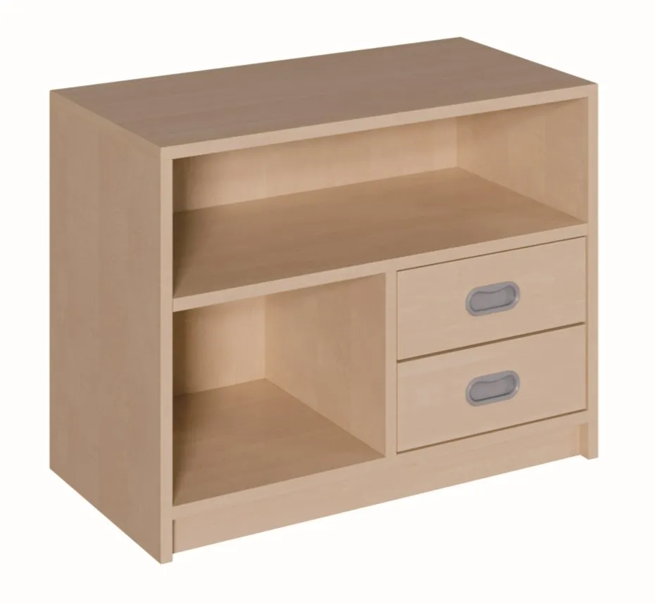 Schrank mit Regal und Dekorschüben, Breite 102 cm