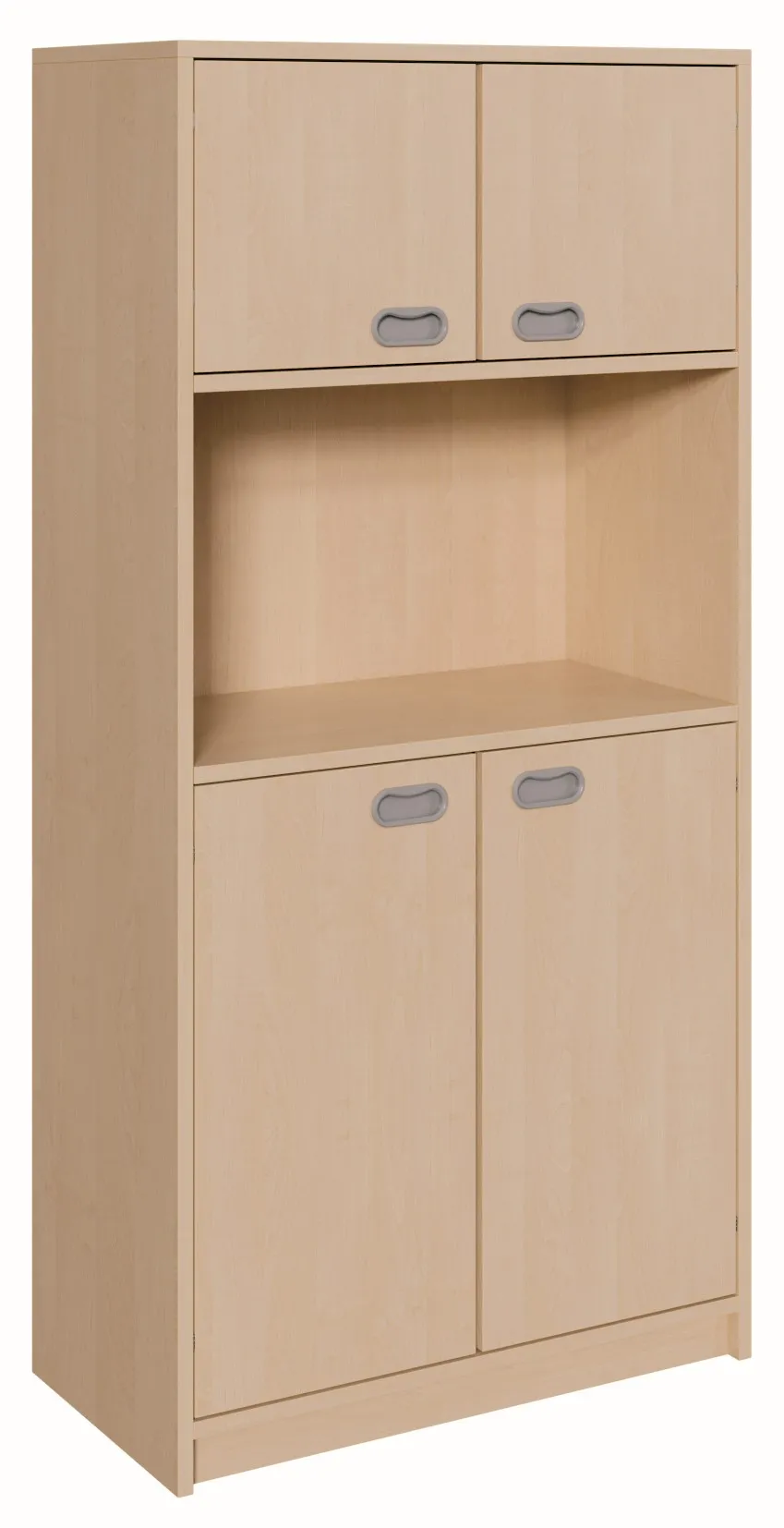 Schrank mit mittigem Regalfach, Breite 78 cm