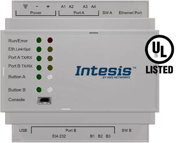 Intesis INMBSMEB0100000 M-BUS Gateway Automatisierung Fernwartung Schnittstellen