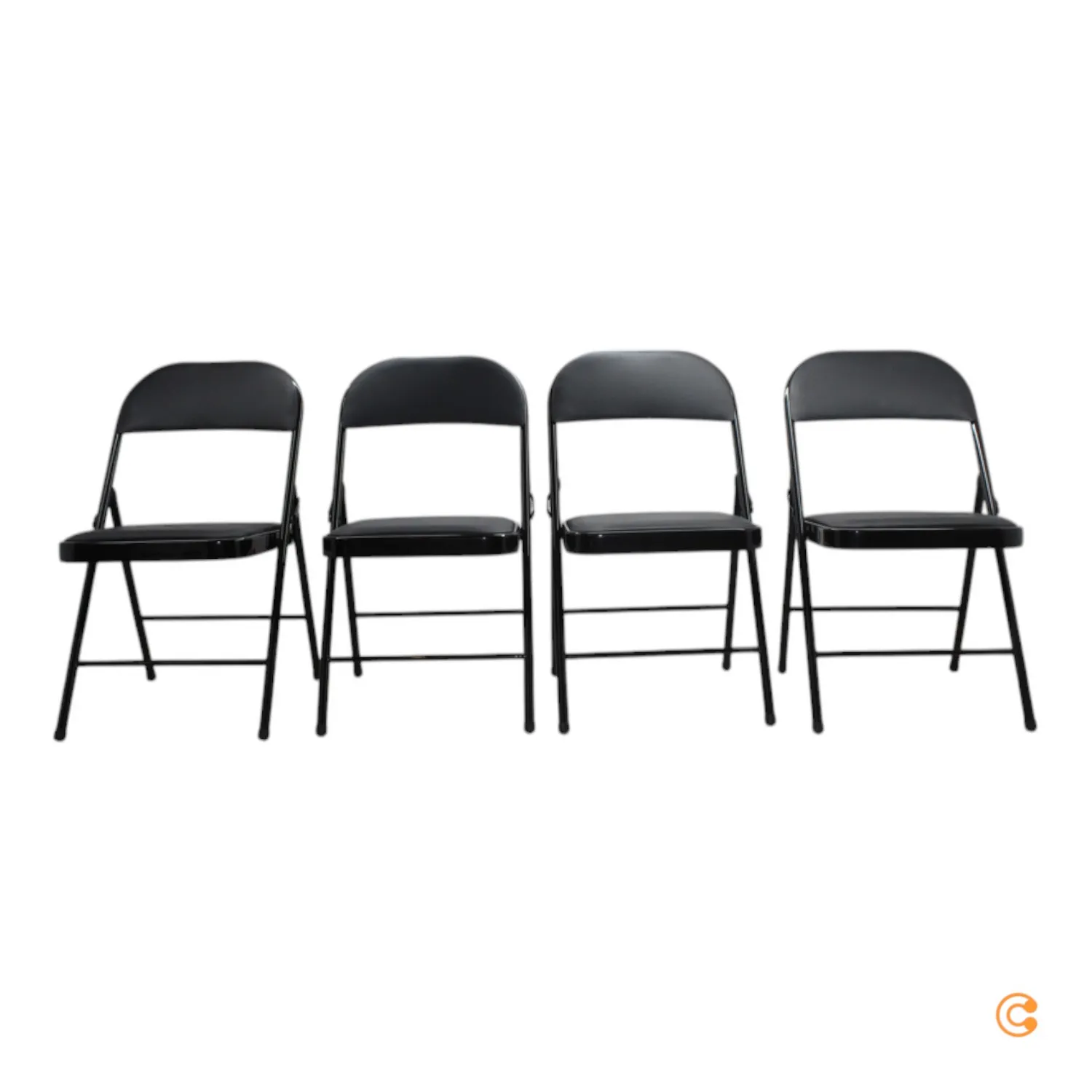 hjh OFFICE Konferenzstuhl Besucherstuhl Klappstuhl TUDELA PU Stuhl Möbel 4 STÜCK