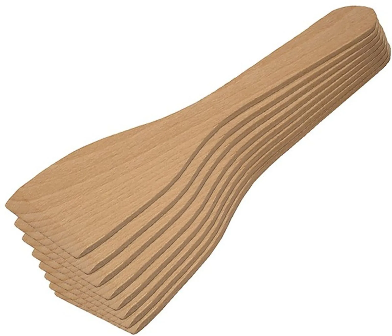 8x Racletteschieber Buche L172xB39xH32mm