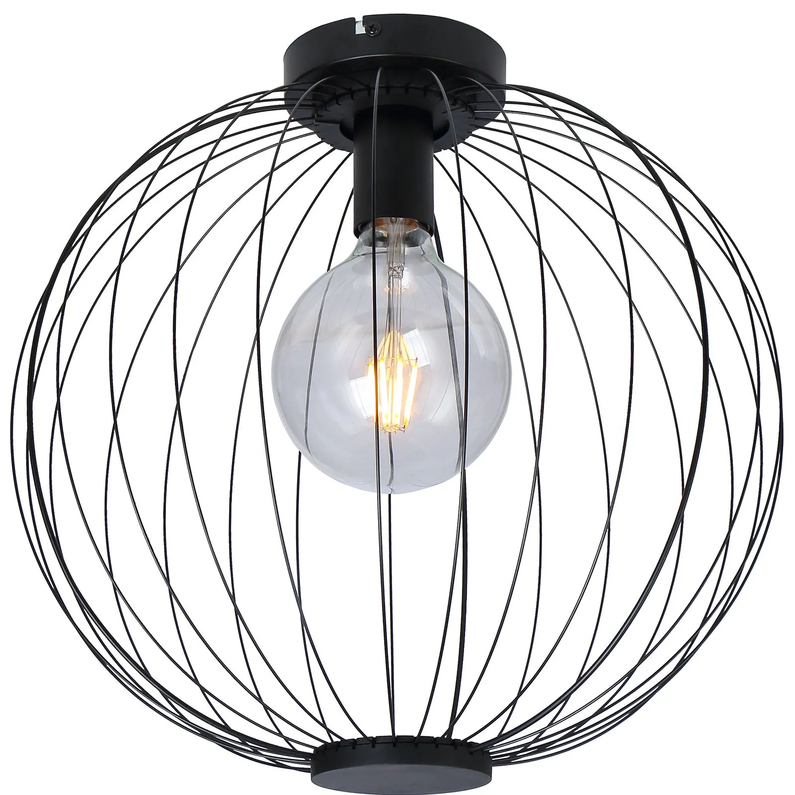 Deckenleuchte Wohnzimmer schwarz Deckenlampe Schlafzimmer Küche 14013D