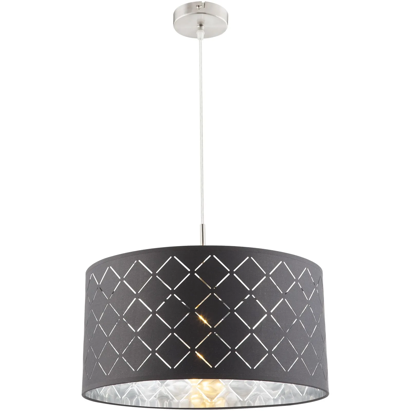 Hängeleuchte Esszimmer Pendelleuchte Wohnzimmer Hängelampe grau 15228H