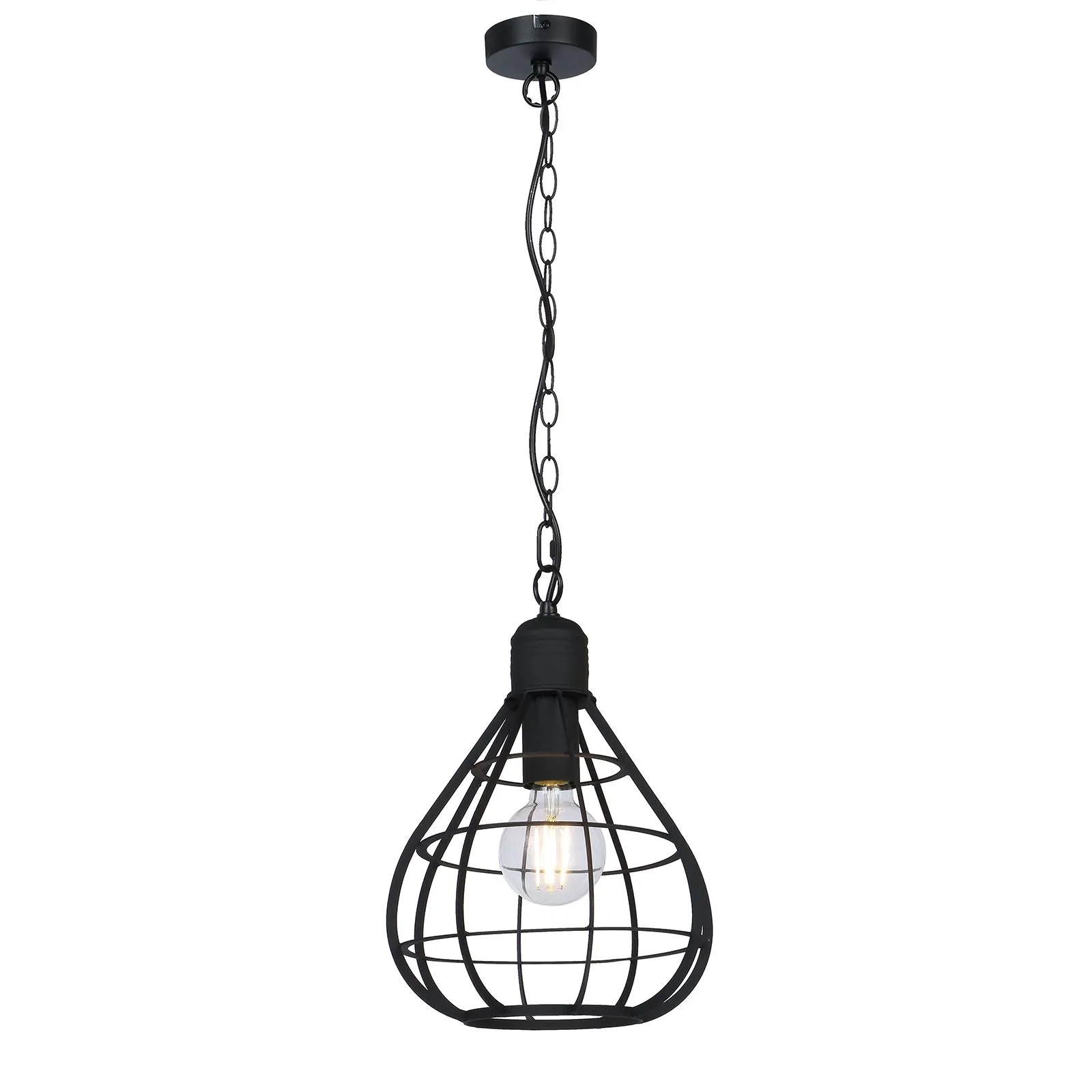 Hängeleuchte Esszimmer Wohnzimmer Pendelleuchte Küche Matt Schwarz 15388H