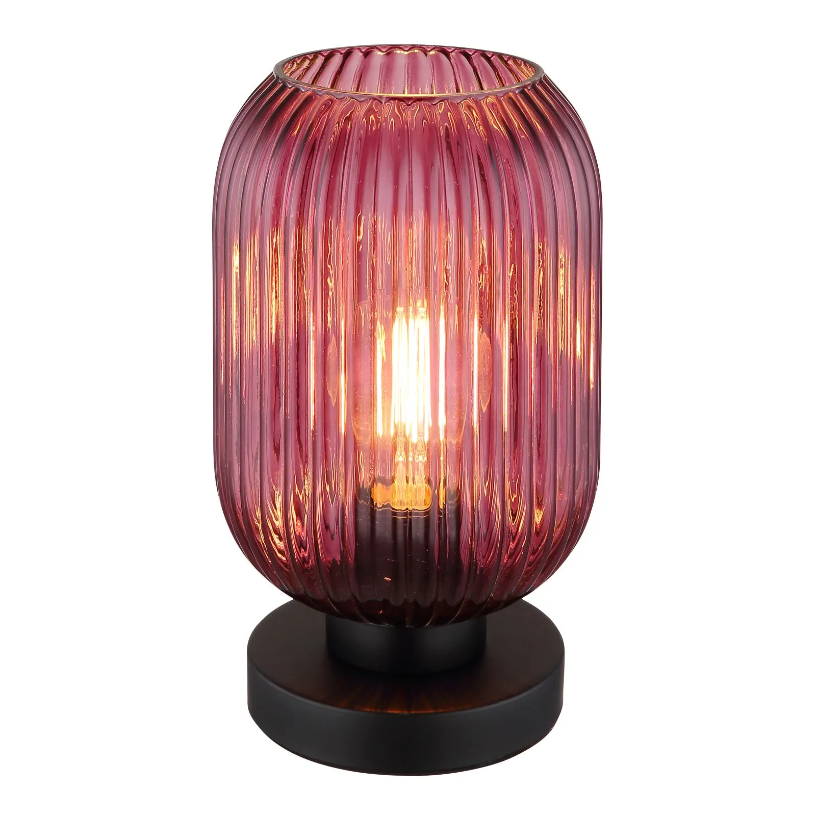 Tischleuchte Wohnzimmer Tischlampe Schlafzimmer Nachttischlampe Lila 15469TP