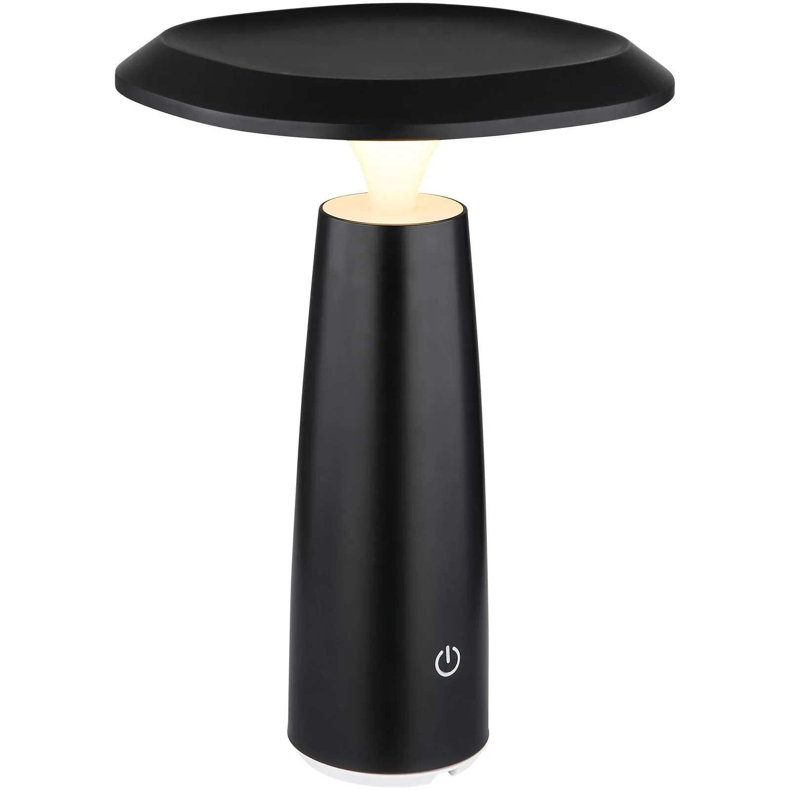 Tischlampe kabellos mit Akku Touch Dimmer Tischleuchte Dimmbar schwarz 21022