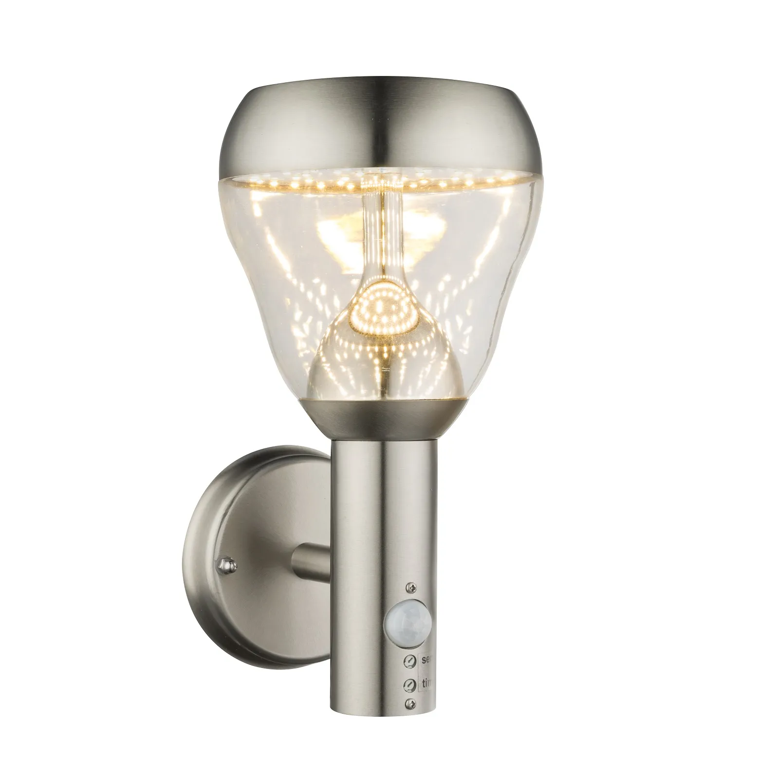 Außenleuchte Wandleuchte Bewegungsmelder IP44 Edelstahl 32250S